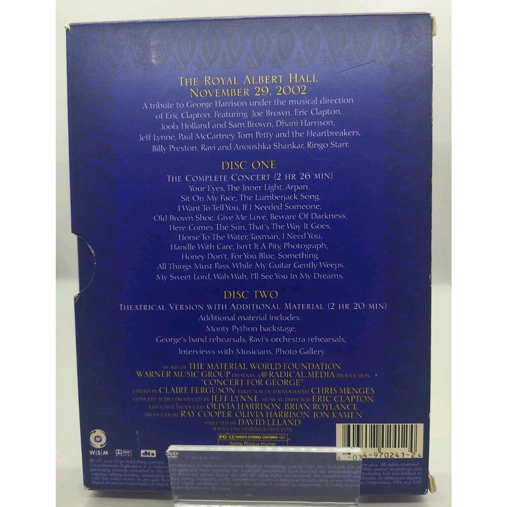 Concert for George (DVD, 2003, 2-Disc Set) - Picture 3 of 7